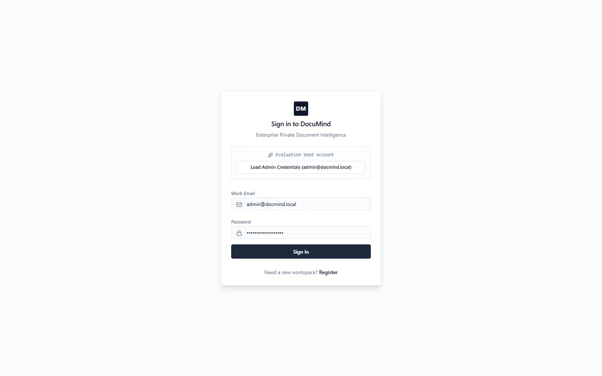 AidoChat / DocuMind AI landing page preview
